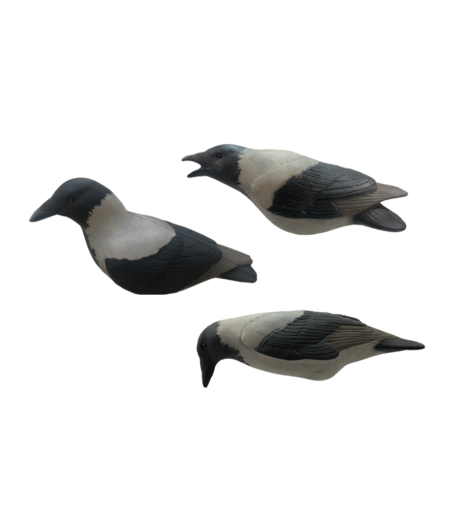 Set di 3 stampi di cornacchia
