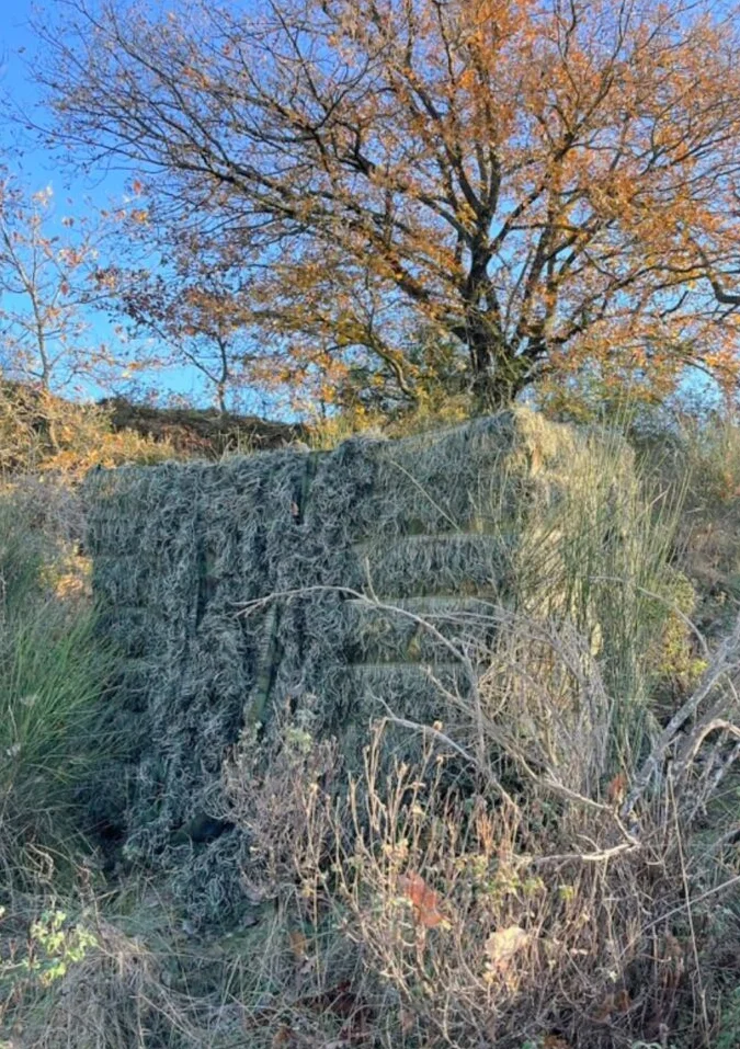 Telo mimetico effetto erba